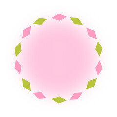 ひな祭りフレーム　吹き出し　飾り枠　春のフレーム　春の招待状・カードデザイン・ポスター・和風デザイン