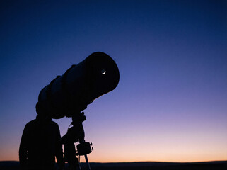 Muslim Man Praying at Sunset Silhouette - Islamic Prayer Spiritual Devotion Ramadan Worship