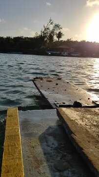 Travessia de balsa em Barra do Rio - Rio Grande do Norte