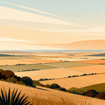 Illustration of Colombia&rsquo;s Orinoqu&iacute;a plains.