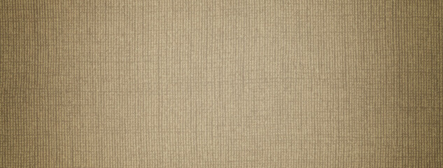 Fototapeta premium Beige textured textile fabric background with woven structure and vignette, macro surface for interior design