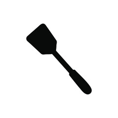 Spatula silhouette icon vector flat design.