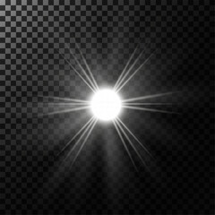 Obraz premium Dawn, star, flash 14