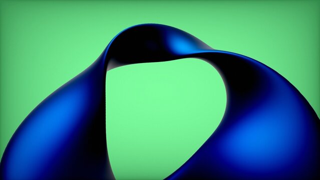 Mobius loop in blue and green