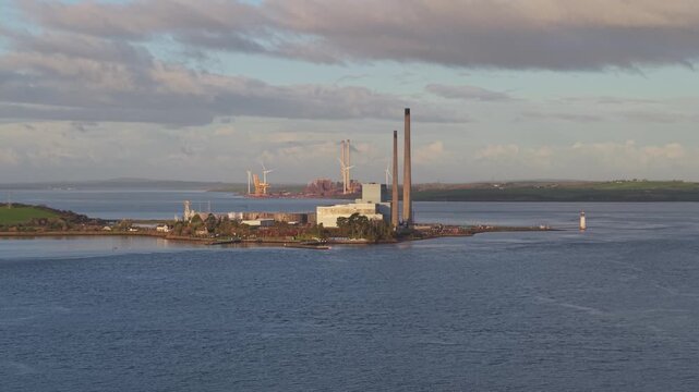 Tarbert Power Station on the Shannon Estuary in Ireland