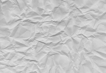 Fototapeta premium Paper background texture crumple wrinkle white pattern, torn newspaper abstract rough vintage wall parchment crease scrapbook coraboard, wrinkled aged crushed crumpled.