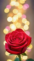 Red Rose With Dewdrops Goldenbokeh Soft Focus Romantic Floral Photography.jpg