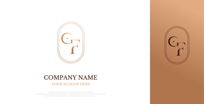 Initial GF Logo Design Elegant