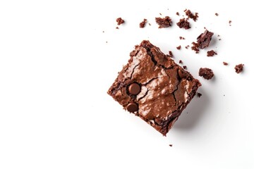 Fototapeta premium Brownie chocolate dessert food.
