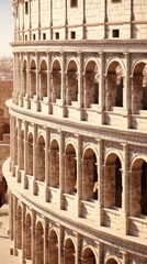 Naklejka premium Colosseum architecture building landmark.