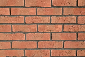 Fototapeta premium red brick wall background architecture