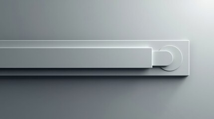 Maqueta de barra de navegaci&oacute;n abstracta en varios tonos de gris, con un dise&ntilde;o horizontal