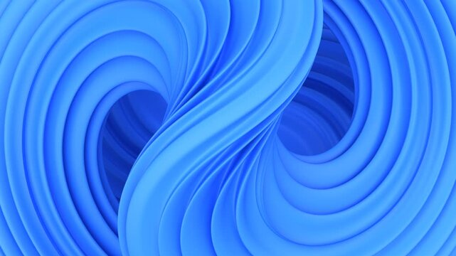 Blue Abstract 3D Fluid Shapes Animation Background