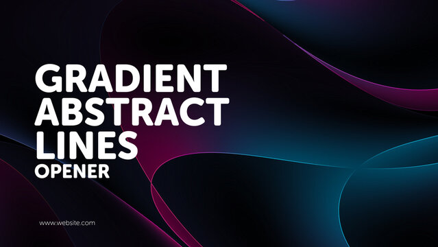 Gradient Abstract Lines Opener