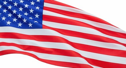 Obraz premium Waving american flag displaying stars and stripes