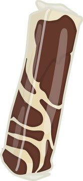 Illustration of Dodol Zebra, Indonesian Traditional Snack