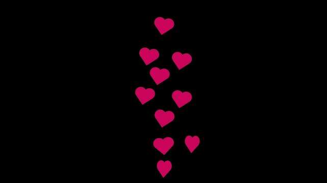 Heart Stream reaction social media love emoji icon flaying Social Media Love Reaction Flying Heart Emojis love icon love Emojis fly up