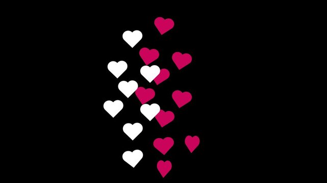 Heart Stream reaction social media love emoji icon flaying Social Media Love Reaction Flying Heart Emojis love icon love Emojis fly up