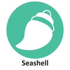 Seashell Vector icon which can easily modify or edit