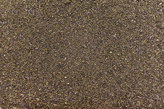 Potassium permanganate crystals background texture