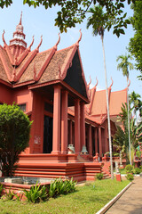 Fototapeta premium hall (national museum) in phnom penh in cambodia