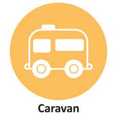  Caravan Vector icon which can easily modify or edit