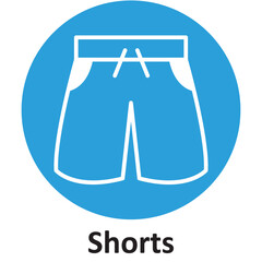 Shorts Vector icon which can easily modify or edit