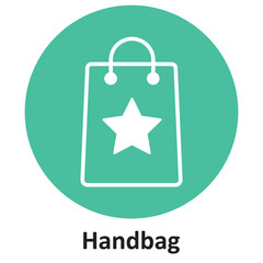 Handbag Vector icon which can easily modify or edit