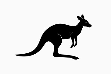 Fototapeta premium kangaroo vector illustration, kangaroo icon vector 