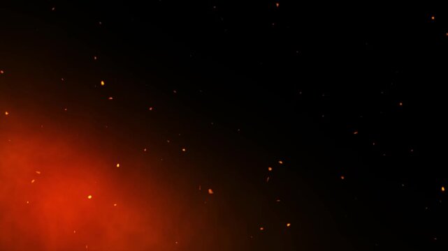 Animated red Smoke on black background and red on Background