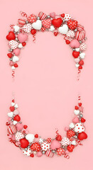 Obraz premium Valentine's Day Heart Frame