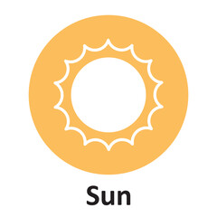 Sun Vector icon which can easily modify or edit