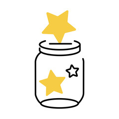 A hand drawn style illustration showing ideation
