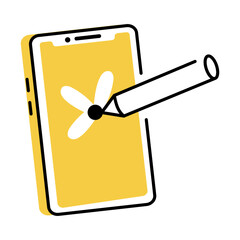 A hand drawn style illustration showing ideation
