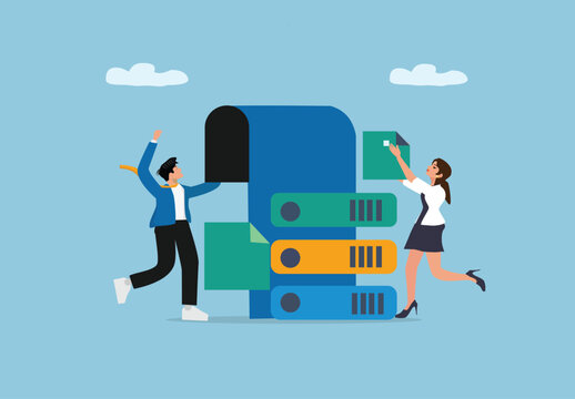 Office Document File Folder Mailbox Organization Management Archive Storage Paperwork Business Workplace Teamwork.