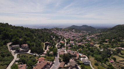 Aerial View of El Real de San Vicente Municipality, Toledo, Spain