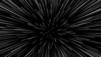 Fototapeta premium black and white abstract speed lines explosion.
