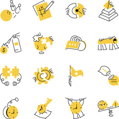 Collection of Hand Drawn Productivity Illustrations 
