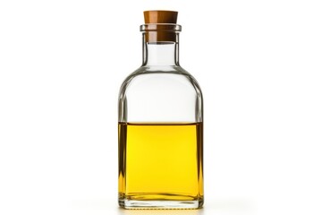 Oil bottle perfume white background refreshment.