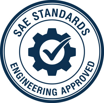 SAE Standards Engineering Approved Badge Icon for Quality Assurance and Certification