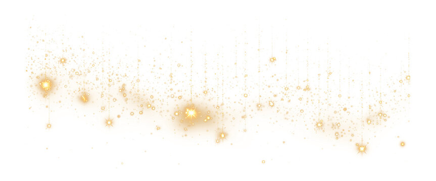 Vector gold glitter particles Gold glitter particles Gold sparks and golden stars glitter special light effect.shiny gold glitter