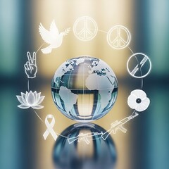 Global Peace and Harmony Symbols.