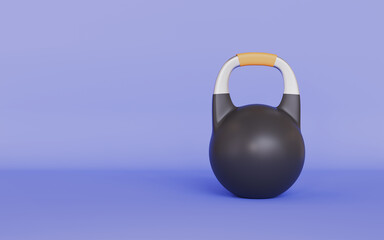 Workout banner with dumbbells, Fitness Online concept