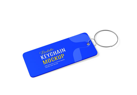 Safety Keychain Mockup Template