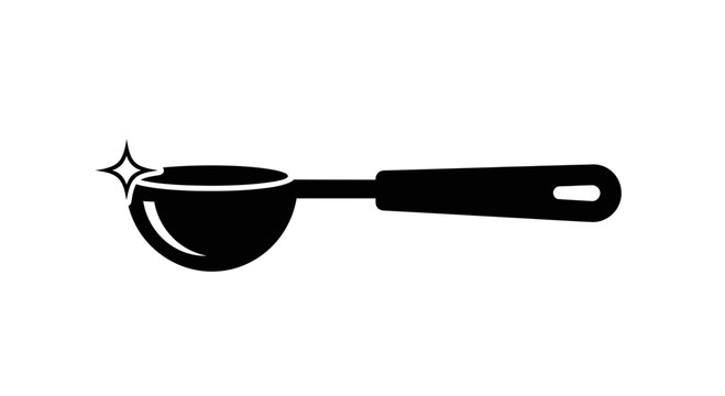 Measuring Spoon Icon Vector &ndash; Kitchen Utensil Silhouette Illustration
