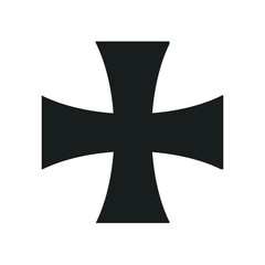 Silver 3D vector cross icon symbol for medical health and logo design