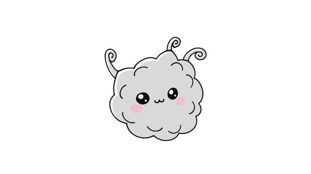 Cute Smoke Icon Animation Video
