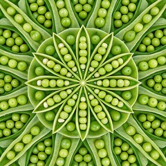 Abstract background with green circles