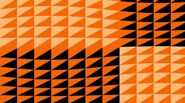 Triangles in a geometric pattern: An intricate composition of interconnected triangles in a bold color palette creating visual dynamic pattern.