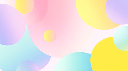 パステルカラーの柔らかい有機的シェイプ背景